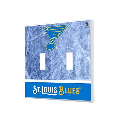 St. Louis Blues Wordmark Double Toggle Lightswitch Plate