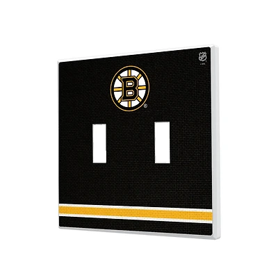 Boston Bruins Double Toggle Lightswitch Plate