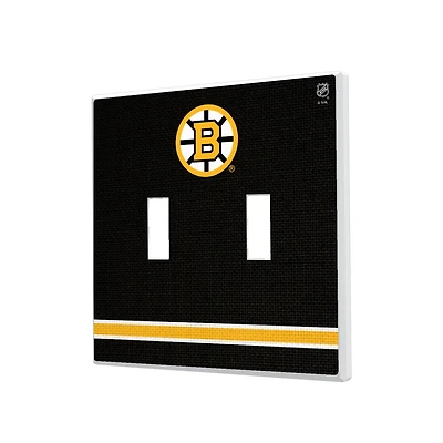 Boston Bruins Double Toggle Lightswitch Plate