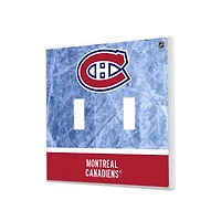Montreal Canadiens Wordmark Double Toggle Lightswitch Plate