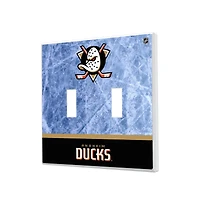 Anaheim Ducks Wordmark Double Toggle Lightswitch Plate