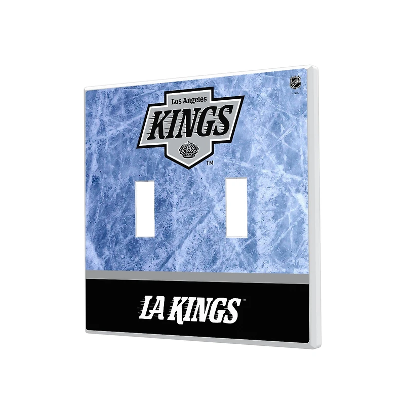 Los Angeles Kings Wordmark Double Toggle Lightswitch Plate