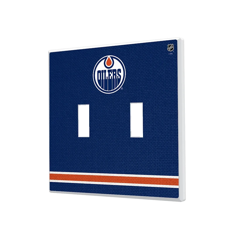 Edmonton Oilers Double Toggle Lightswitch Plate