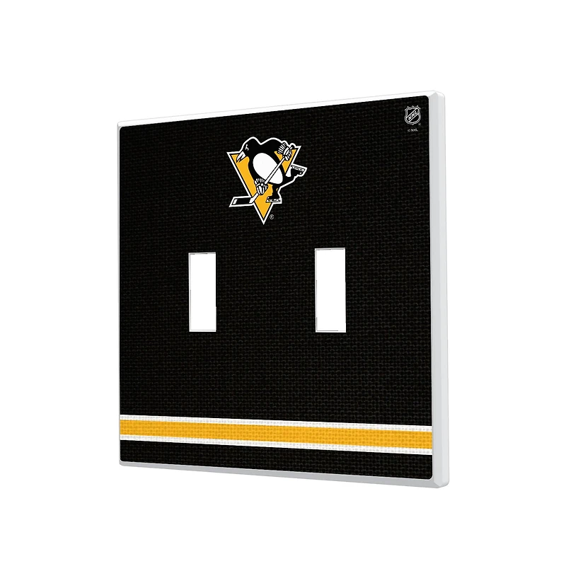 Pittsburgh Penguins Double Toggle Lightswitch Plate