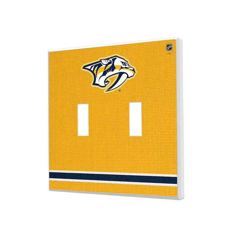 Nashville Predators Double Toggle Lightswitch Plate
