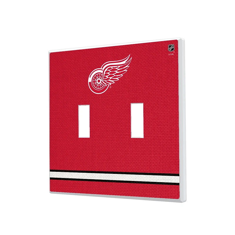 Detroit Red Wings Double Toggle Lightswitch Plate