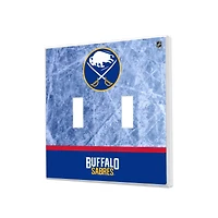 Buffalo Sabres Wordmark Double Toggle Lightswitch Plate