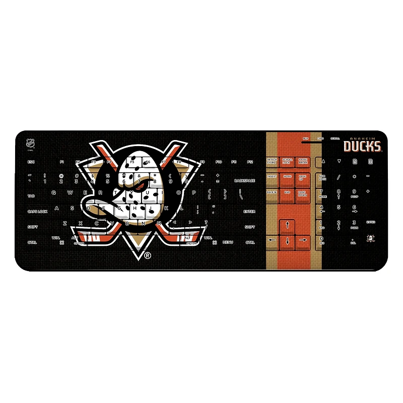 Anaheim Ducks Stripe Wireless Keyboard