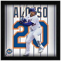 Highland Mint Pete Alonso New York Mets 13'' x 13'' Impact Jersey Framed Photo