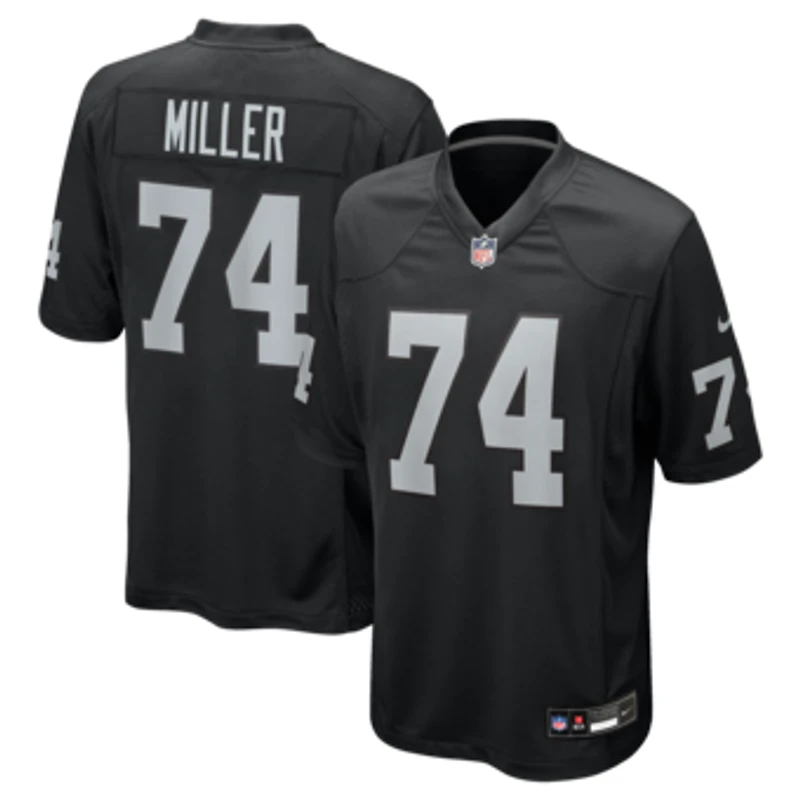 Men's Nike Kolton Miller Black Las Vegas Raiders Game Jersey