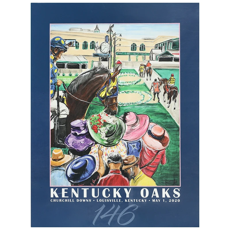 146th Kentucky Oaks 18" x 24" Art of Oaks Poster