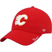 Women's '47 Red Calgary Flames Team Miata Clean Up Adjustable Hat