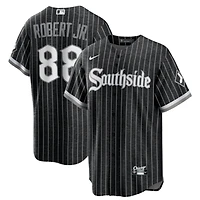 Men's Nike Luis Robert Black Chicago White Sox City Connect Replica Player Jersey