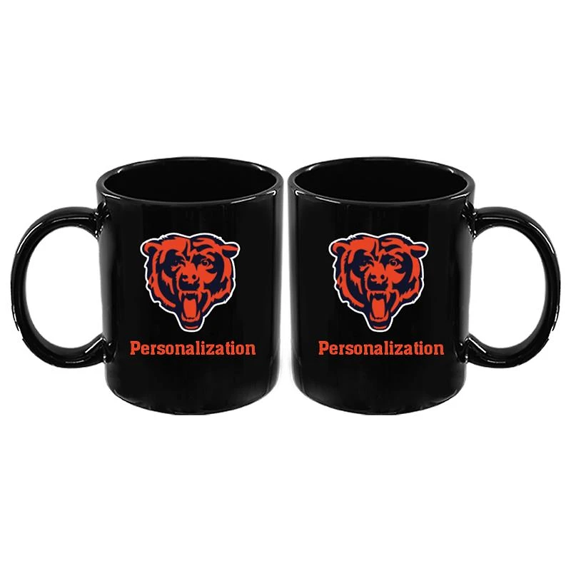 Black Chicago Bears 11oz. Personalized Mug