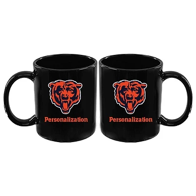 Black Chicago Bears 11oz. Personalized Mug