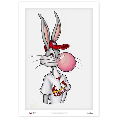St. Louis Cardinals 14'' x 20'' Baseball Bugs Limited Edition Fine Art Print