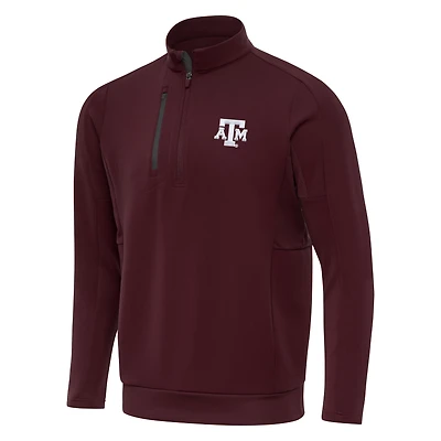 Men's Antigua Maroon/Charcoal Texas A&M Aggies Generation Half-Zip Pullover Jacket