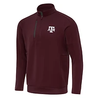 Men's Antigua Maroon/Charcoal Texas A&M Aggies Generation Half-Zip Pullover Jacket