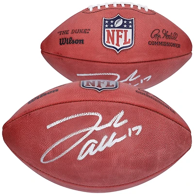 Josh Allen Buffalo Bills Autographed Wilson Duke Full Color Pro Football