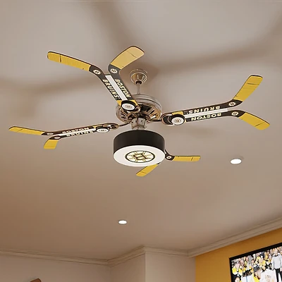 Boston Bruins Double Stick Team Home Ceiling Fan