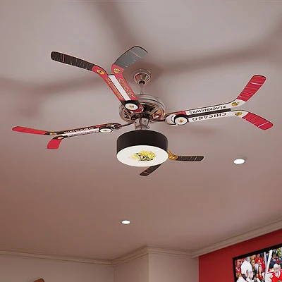 Chicago Blackhawks Mismatched Double Stick Ceiling Fan