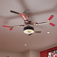 Chicago Blackhawks Mismatched Double Stick Ceiling Fan