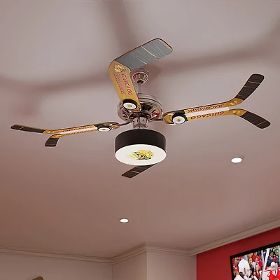 Chicago Blackhawks Split Stick Home Ceiling Fan