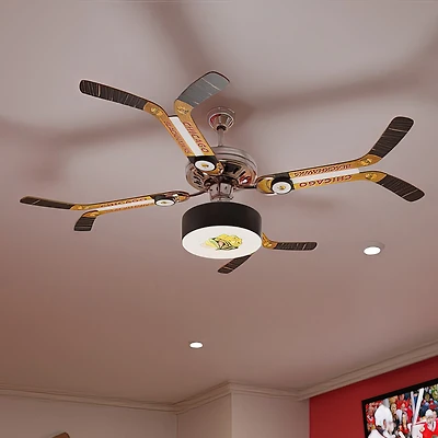 Chicago Blackhawks Double Stick Home Ceiling Fan