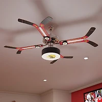 Chicago Blackhawks Double Stick Team Home Ceiling Fan