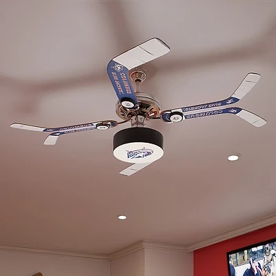 Columbus Blue Jackets Split Stick Team Home Ceiling Fan