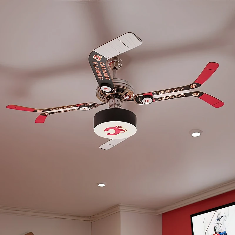 Calgary Flames Split Stick Ceiling Fan