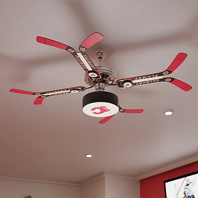 Calgary Flames Double Stick Ceiling Fan