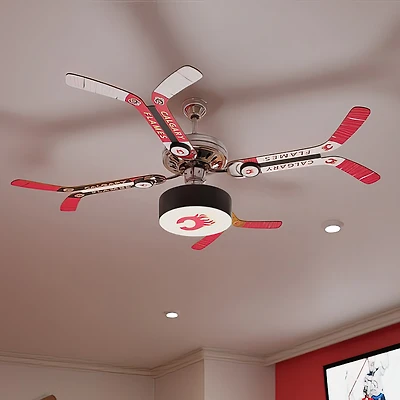 Calgary Flames Mismatched Double Stick Ceiling Fan