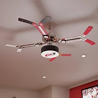 Carolina Hurricanes Mismatched Double Stick Ceiling Fan