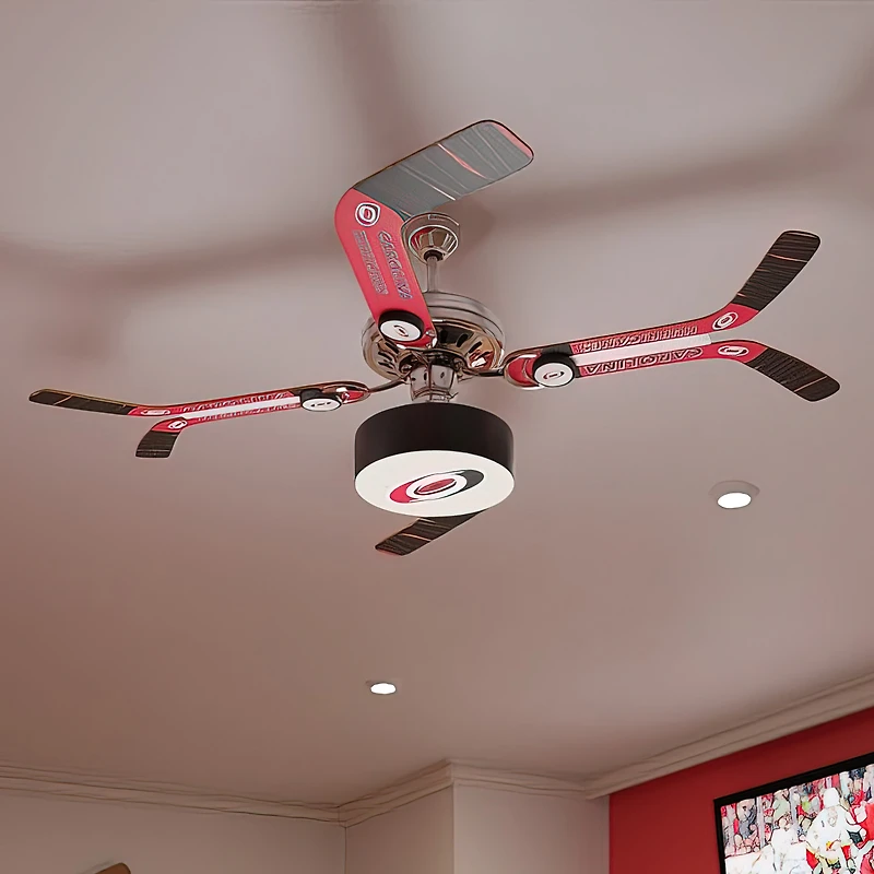Carolina Hurricanes Split Stick Team Home Ceiling Fan
