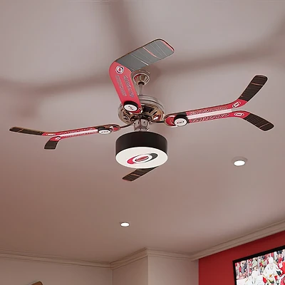 Carolina Hurricanes Split Stick Team Home Ceiling Fan