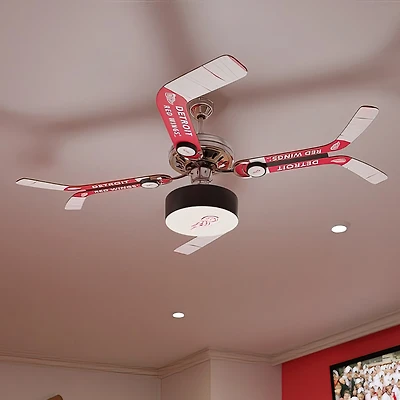 Detroit Red Wings Split Stick Team Home Ceiling Fan
