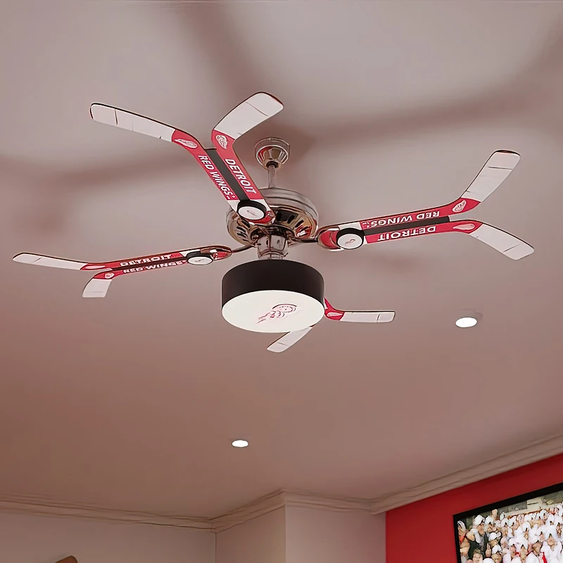 Detroit Red Wings Double Stick Team Home Ceiling Fan
