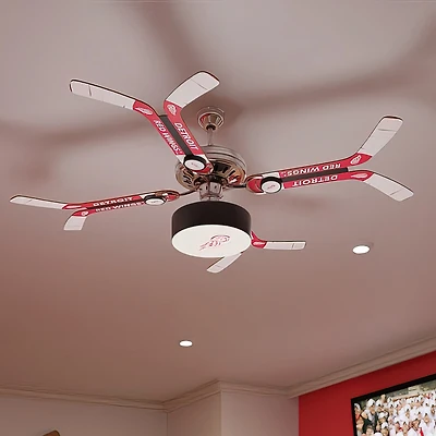 Detroit Red Wings Double Stick Team Home Ceiling Fan