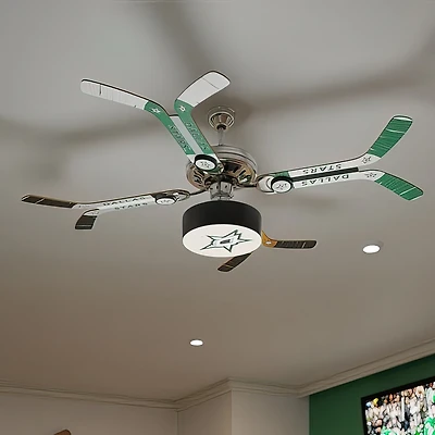 Dallas Stars Mismatched Double Stick Ceiling Fan