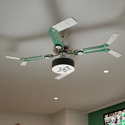 Dallas Stars Split Stick Team Home Ceiling Fan