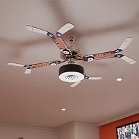 Edmonton Oilers Double Stick Team Home Ceiling Fan