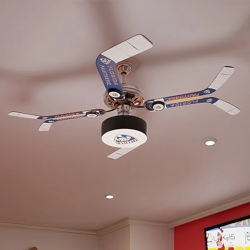 Florida Panthers Split Stick Team Home Ceiling Fan