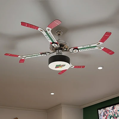 Minnesota Wild Team Double Stick Ceiling Fan