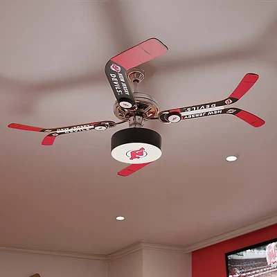 New Jersey Devils Split Stick Ceiling Fan