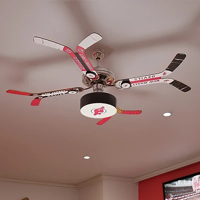 New Jersey Devils Mismatched Double Stick Ceiling Fan