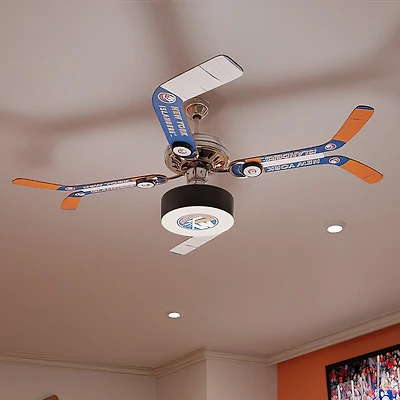 New York Islanders Split Stick Team Home Ceiling Fan