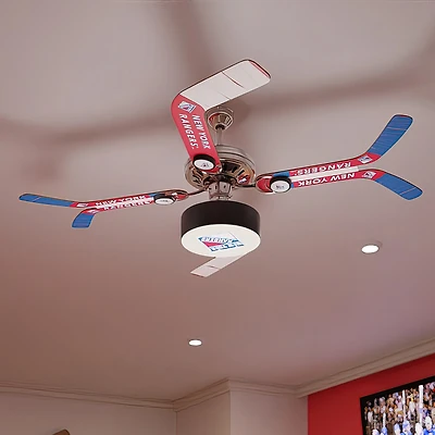 New York Rangers Split Stick Ceiling Fan