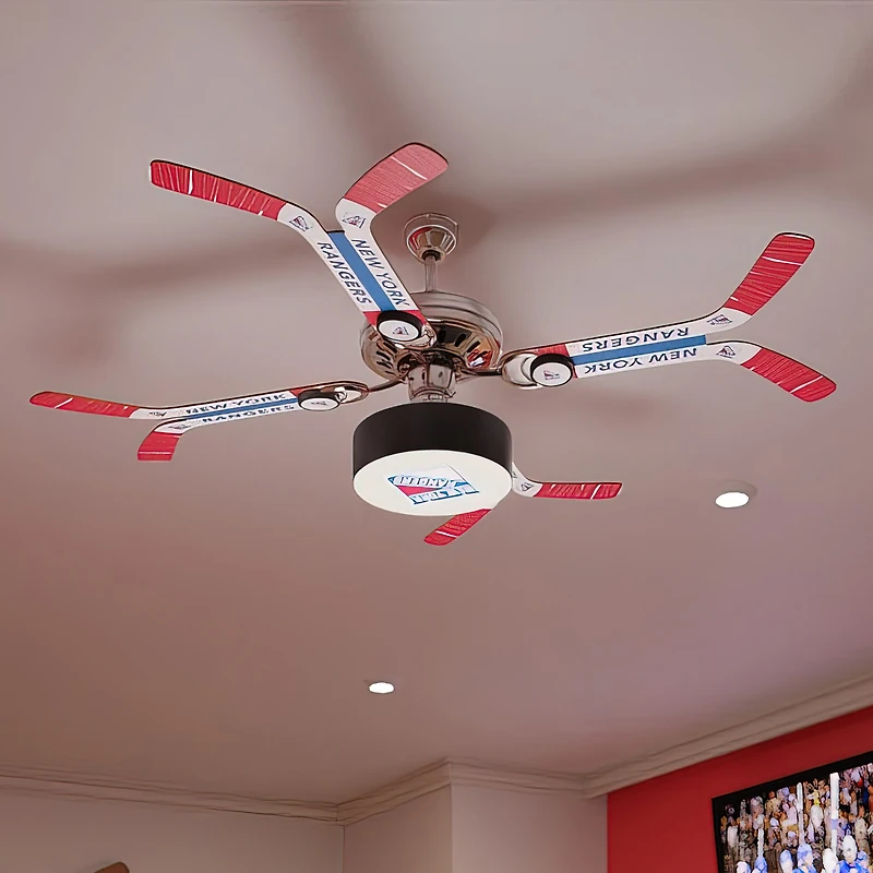 New York Rangers Team Double Stick Ceiling Fan