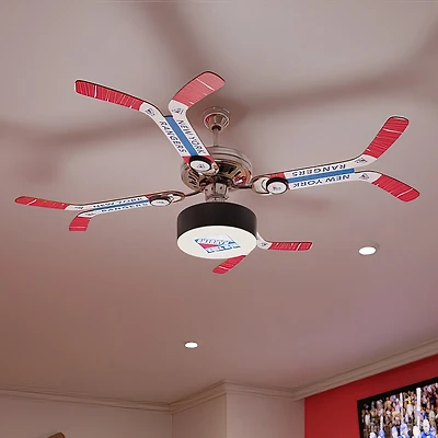 New York Rangers Team Double Stick Ceiling Fan
